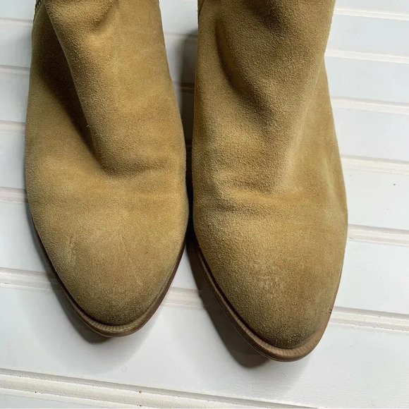 Sam Edelman Holt Camel Suede Leather Ankle Boots - Picture 4 of 12